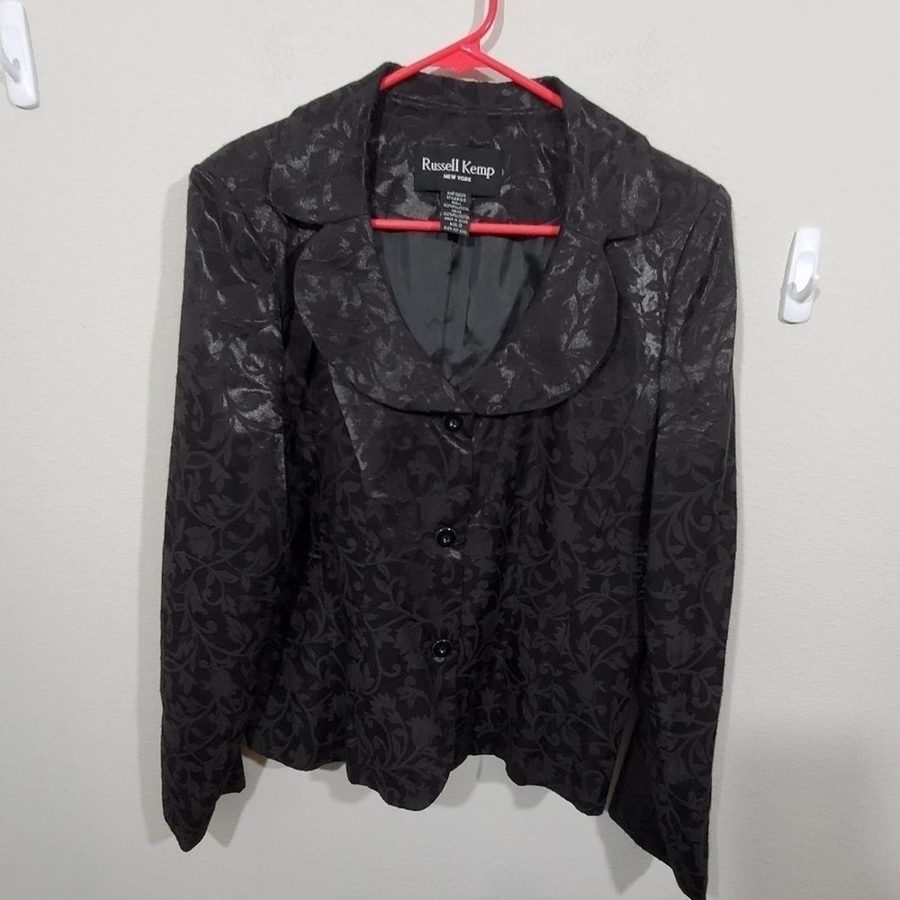 Russell Kemp Floral Printed Blazer Jacket Size 12